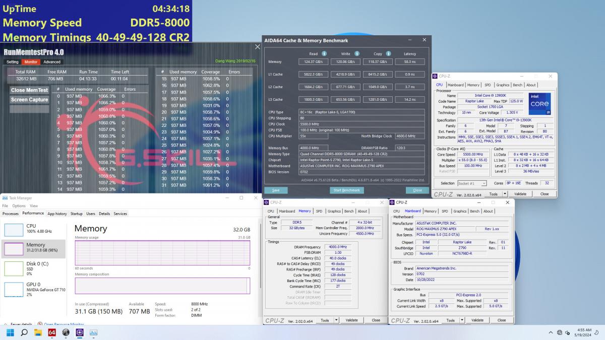 رم‌های DDR5-8000