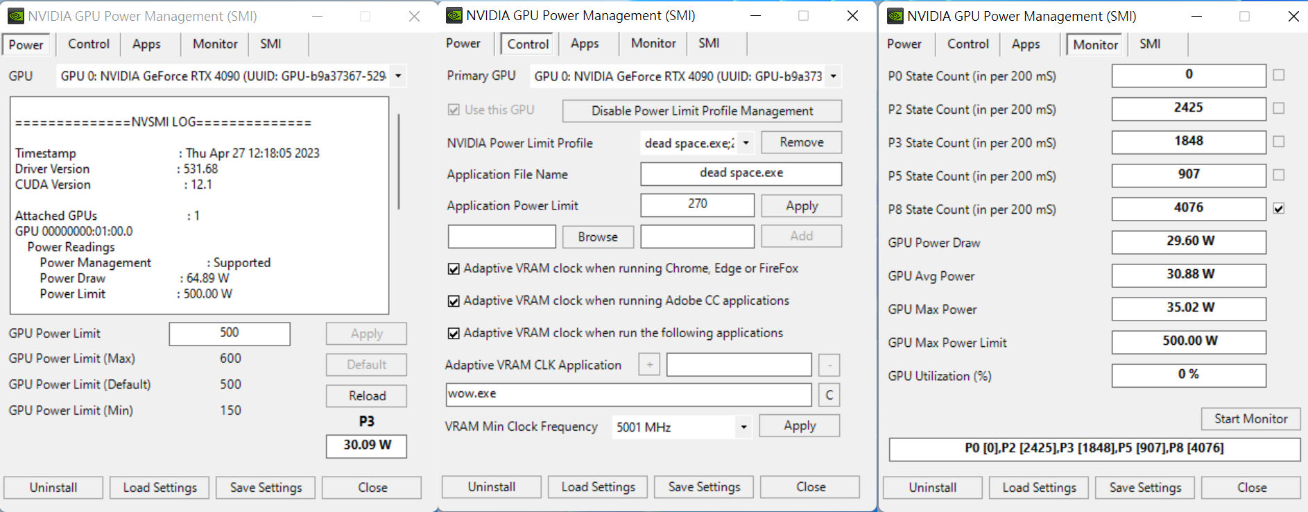 نرم افزار NVIDIA GPU Power Management