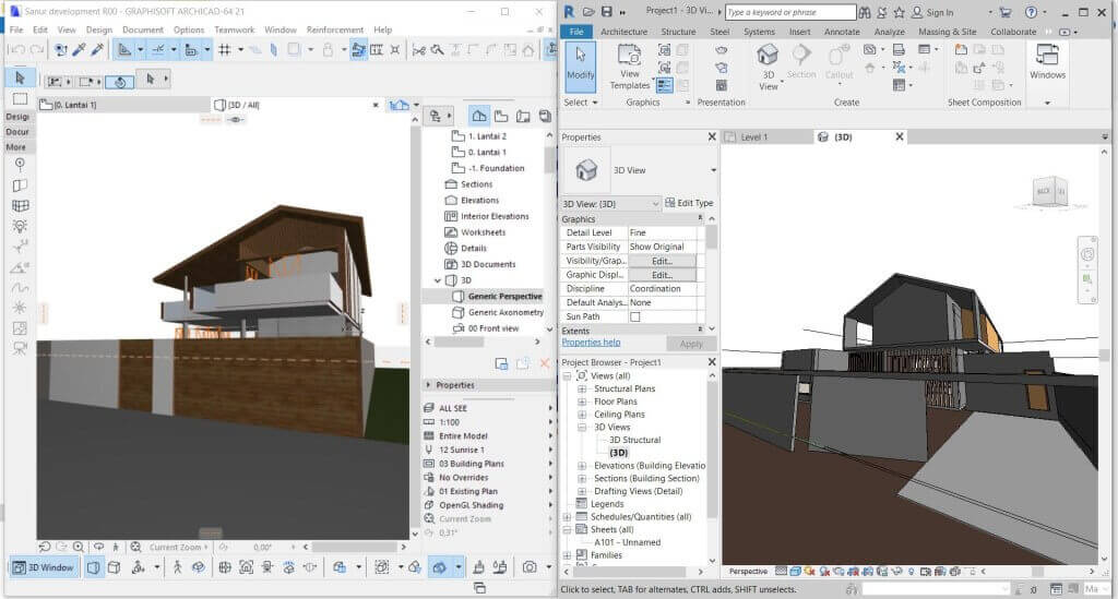 ArchiCAD و Revit