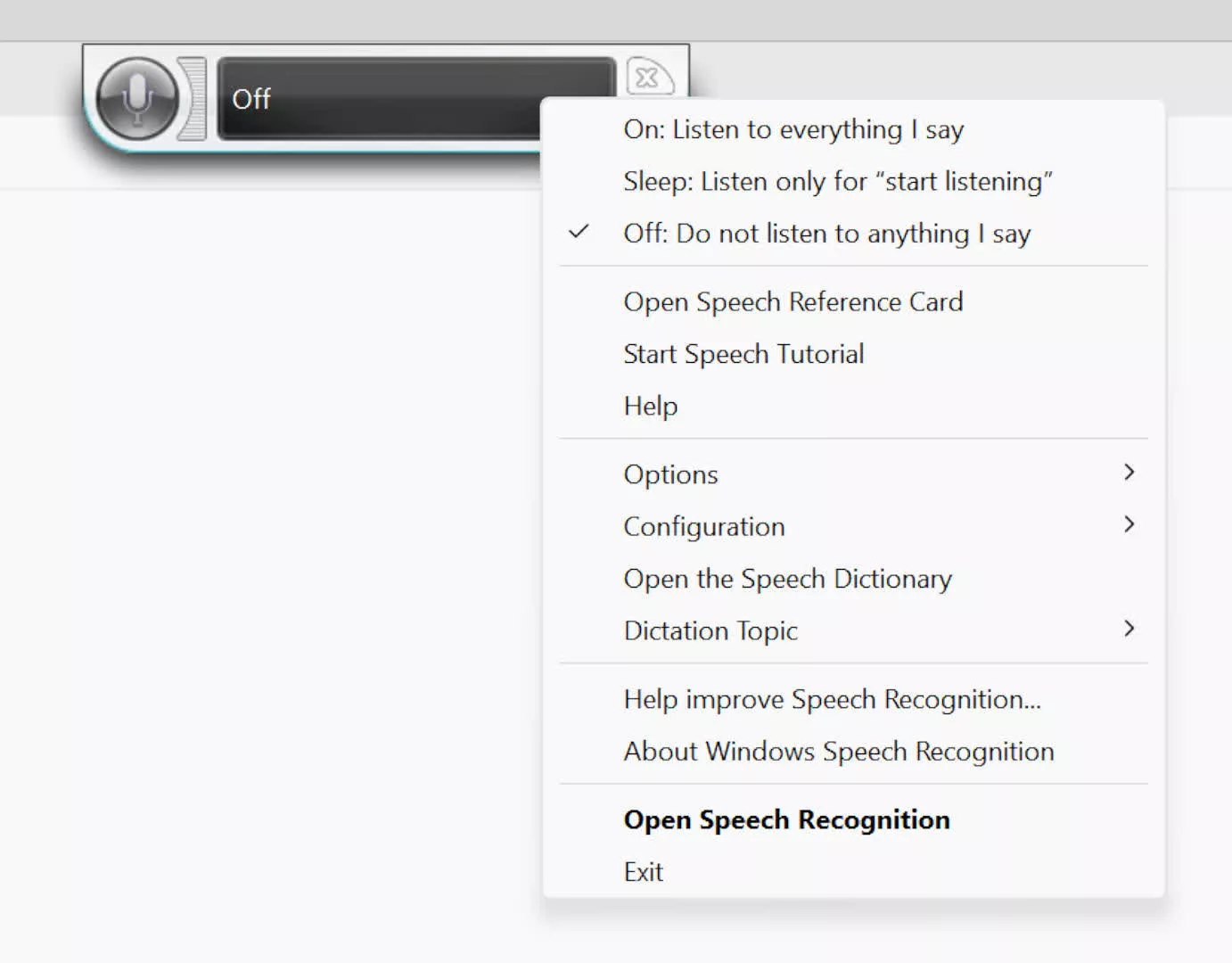 استفاده از Windows Speech Recognition