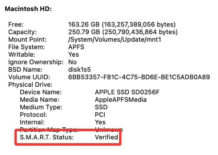 تست سلامت SSD در Apple Mac OS