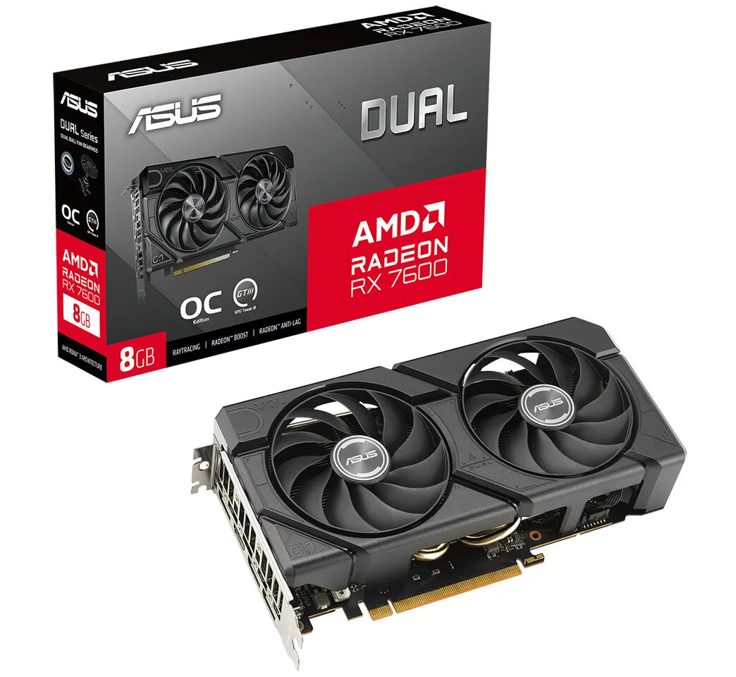 کارت گرافیک ASUS Radeon RX 7600 DUAL EVO OC