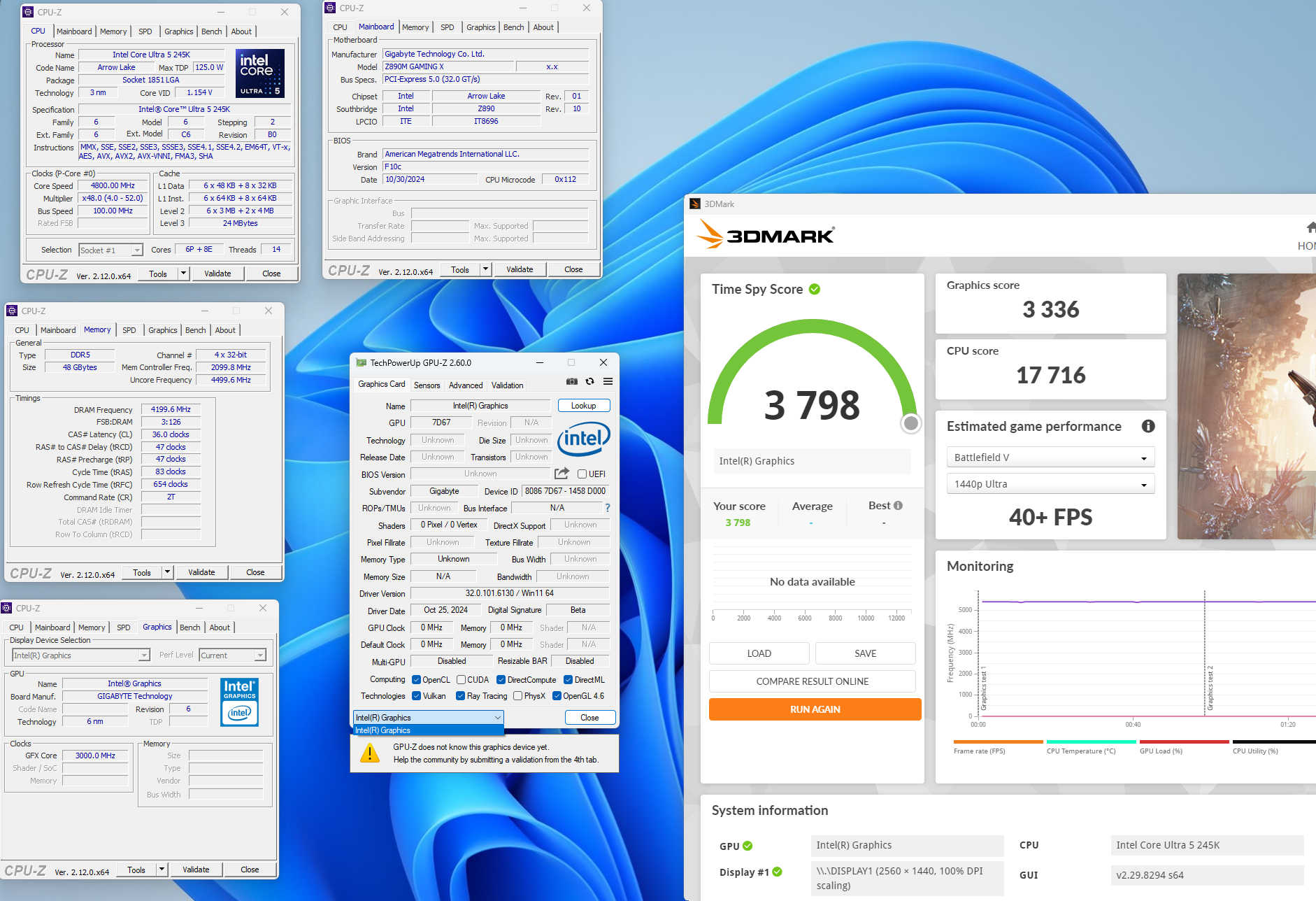 گرافیک مجتمع Core Ultra 5 245K