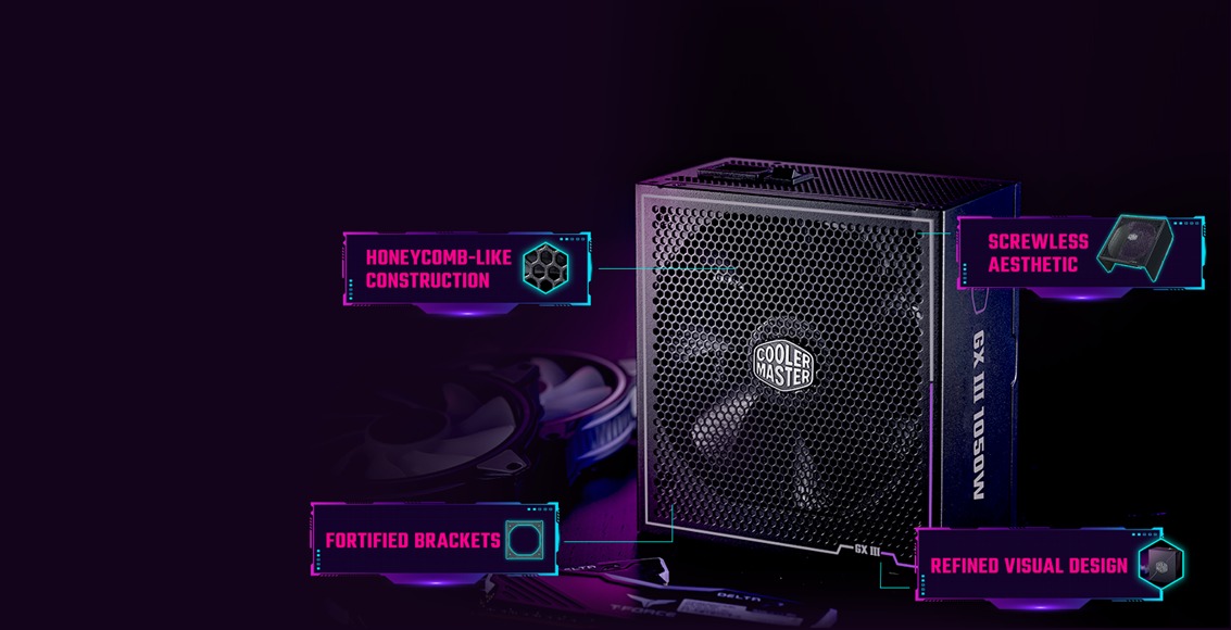 پاور COOLER MASTER مدل GX III GOLD 1050 (7)