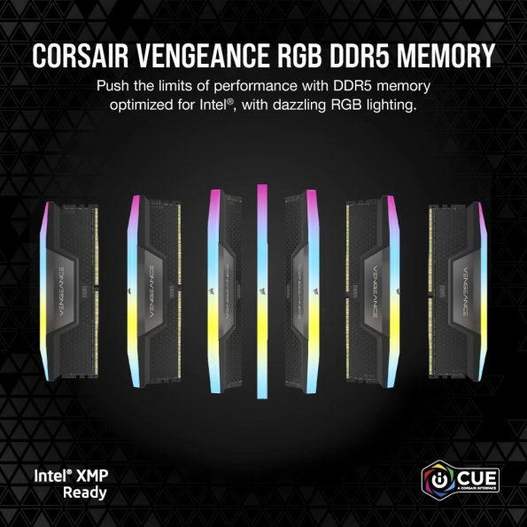 رم Corsair مدل VENGEANCE 32GB DDR5 DRAM 6200MTs CL36