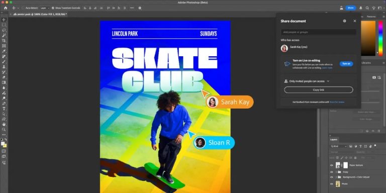 Adobe قابلیت جدید Live Co-Editing را در فتوشاپ معرفی کرد