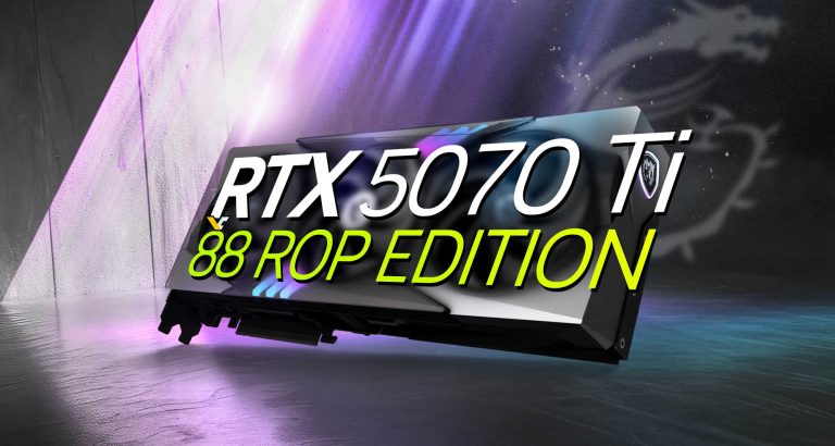 نسخه 88 ROP از RTX 5070 Ti تا 12% کندتر!